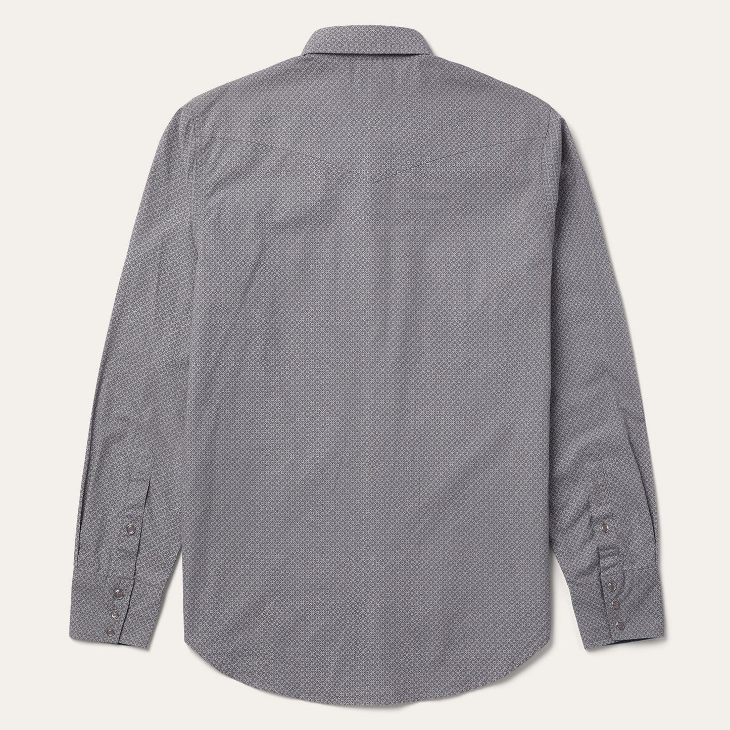 Diamond Print Western Shirt Men