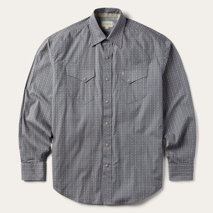 Horseshoe Stripe Print Shirt Men