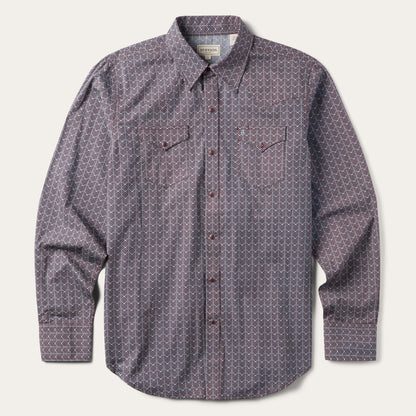 Chevron Grid Shirt Men