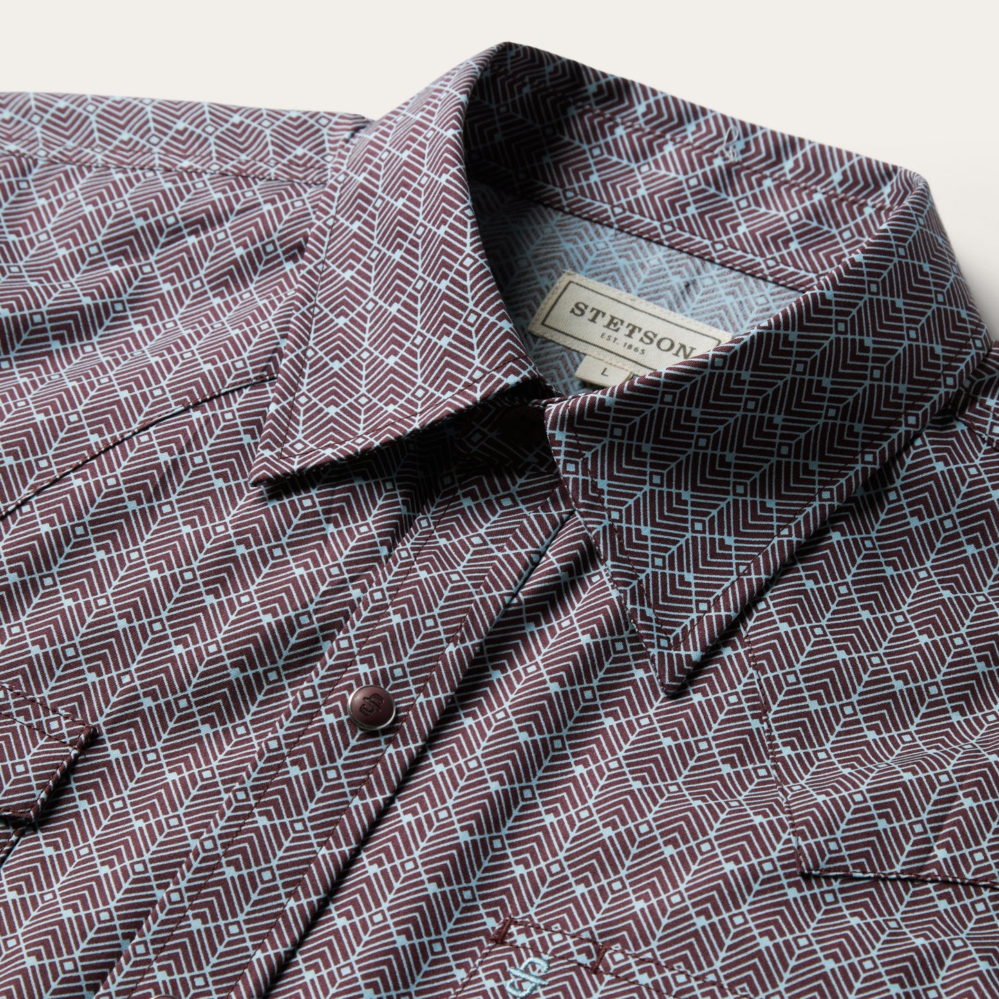 Chevron Grid Shirt Men