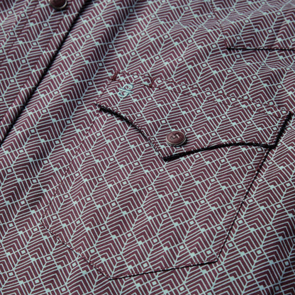 Chevron Grid Shirt Men