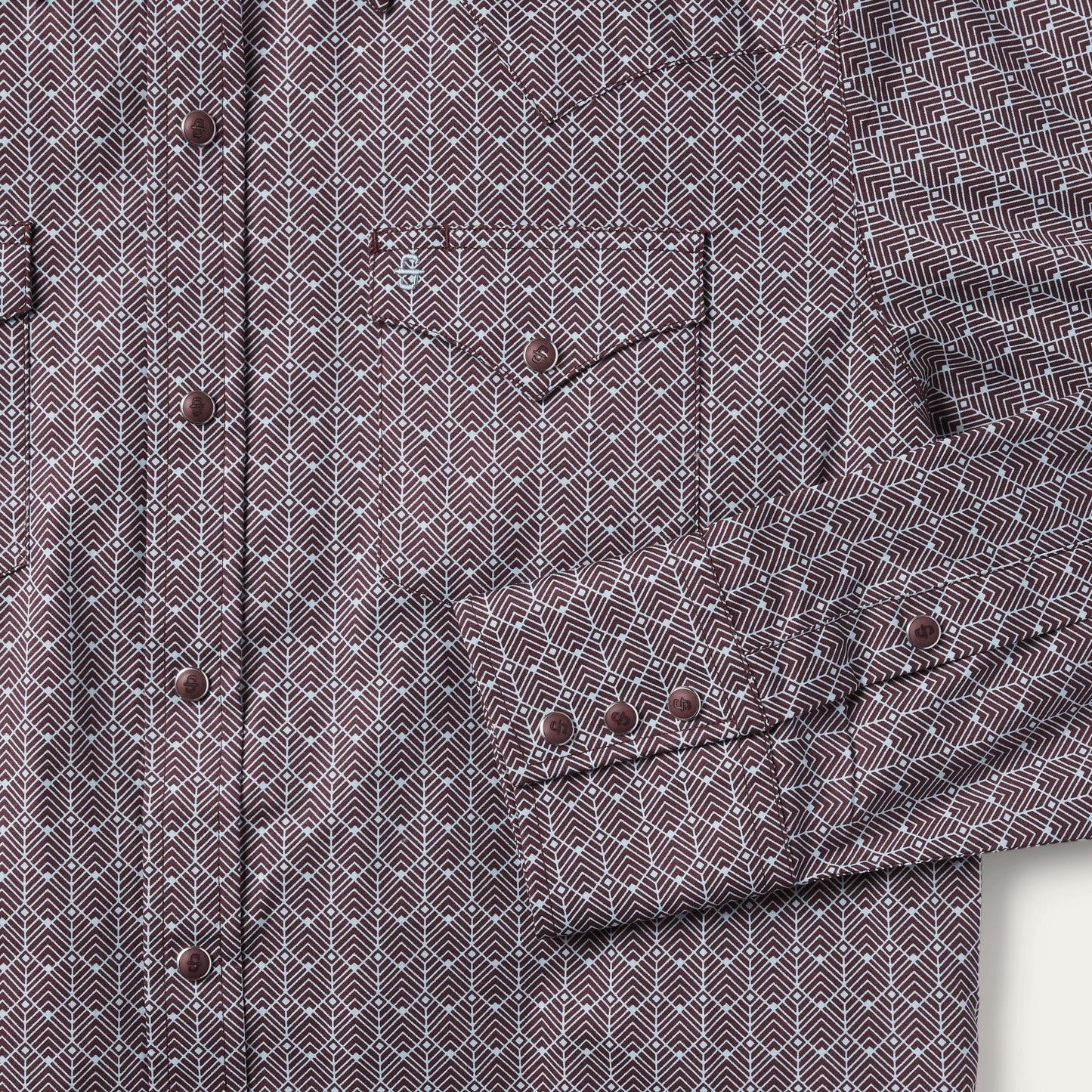 Chevron Grid Shirt Men