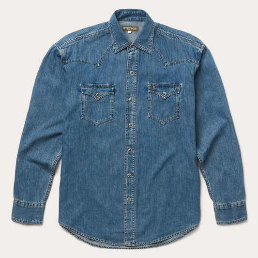 Classic Denim Shirt Men