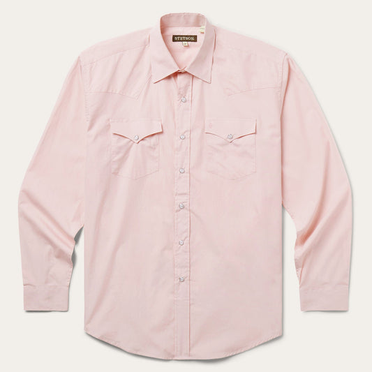 Pink EndOnEnd Western Shirt Men