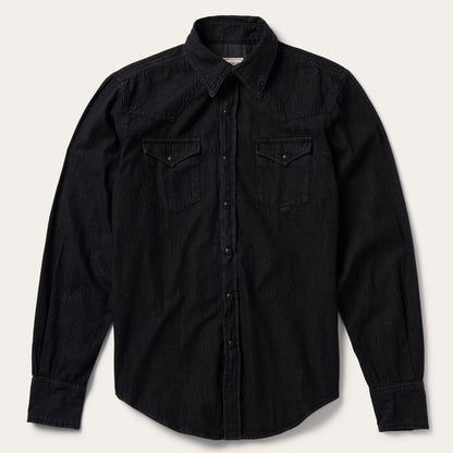 Modern Denim Western Shirt Men
