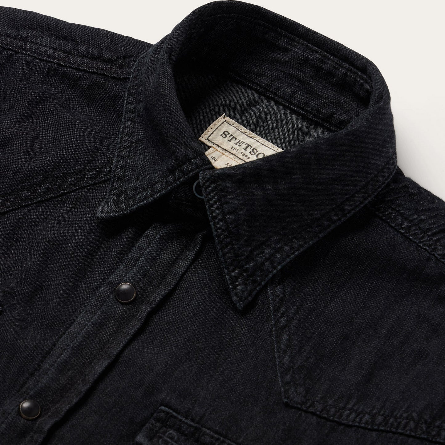 Modern Denim Western Shirt Men
