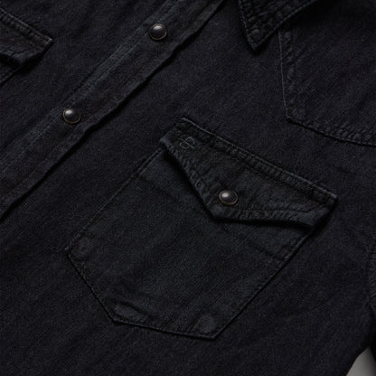 Modern Denim Western Shirt Men