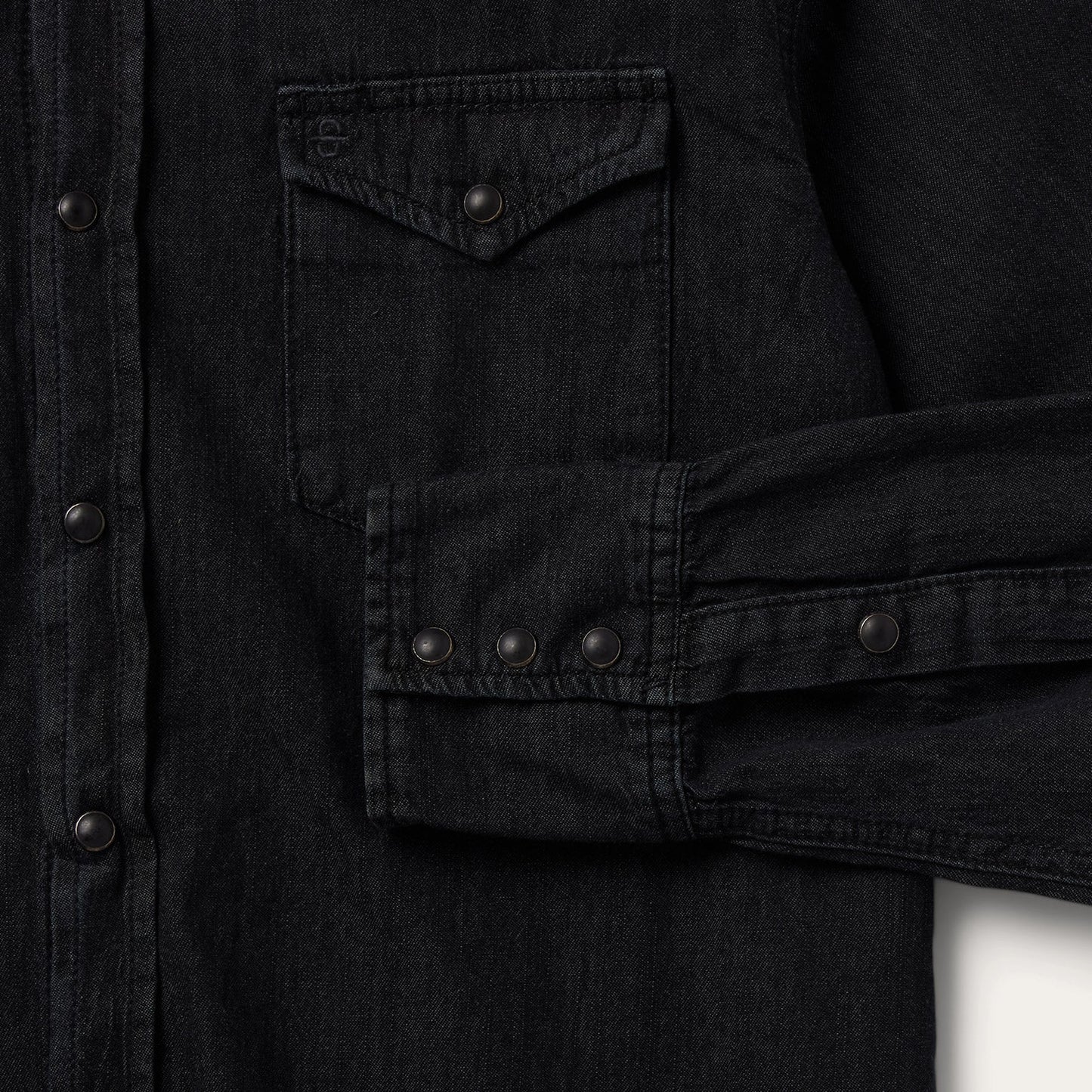 Modern Denim Western Shirt Men