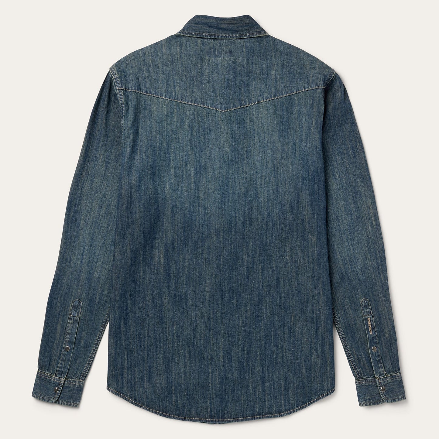 Dark Denim Western Shirt Men