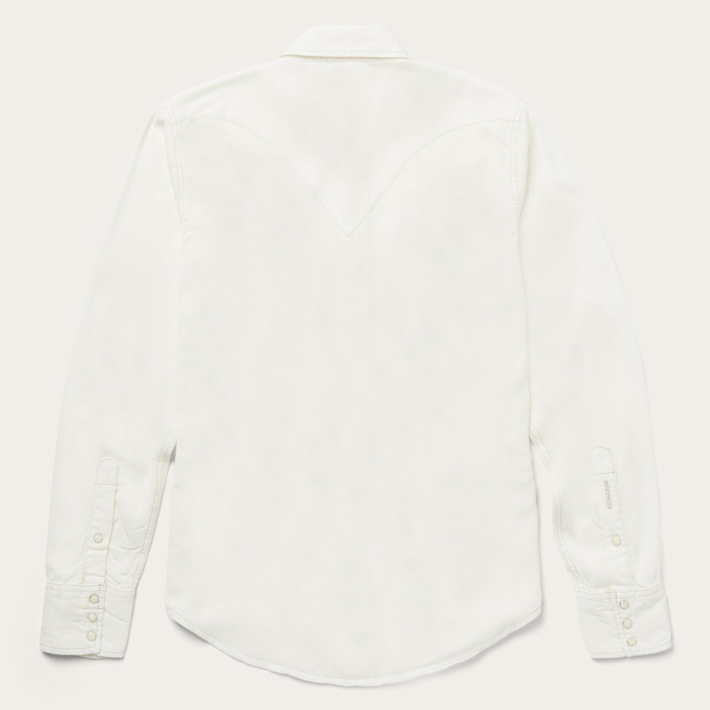 Cream Twill Shirt Men