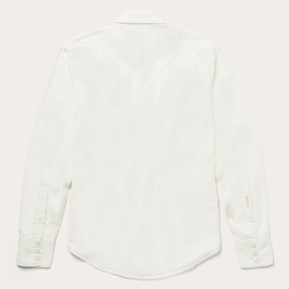Cream Twill Shirt Men