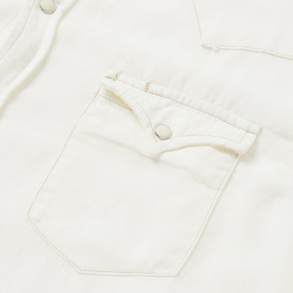 Cream Twill Shirt Men
