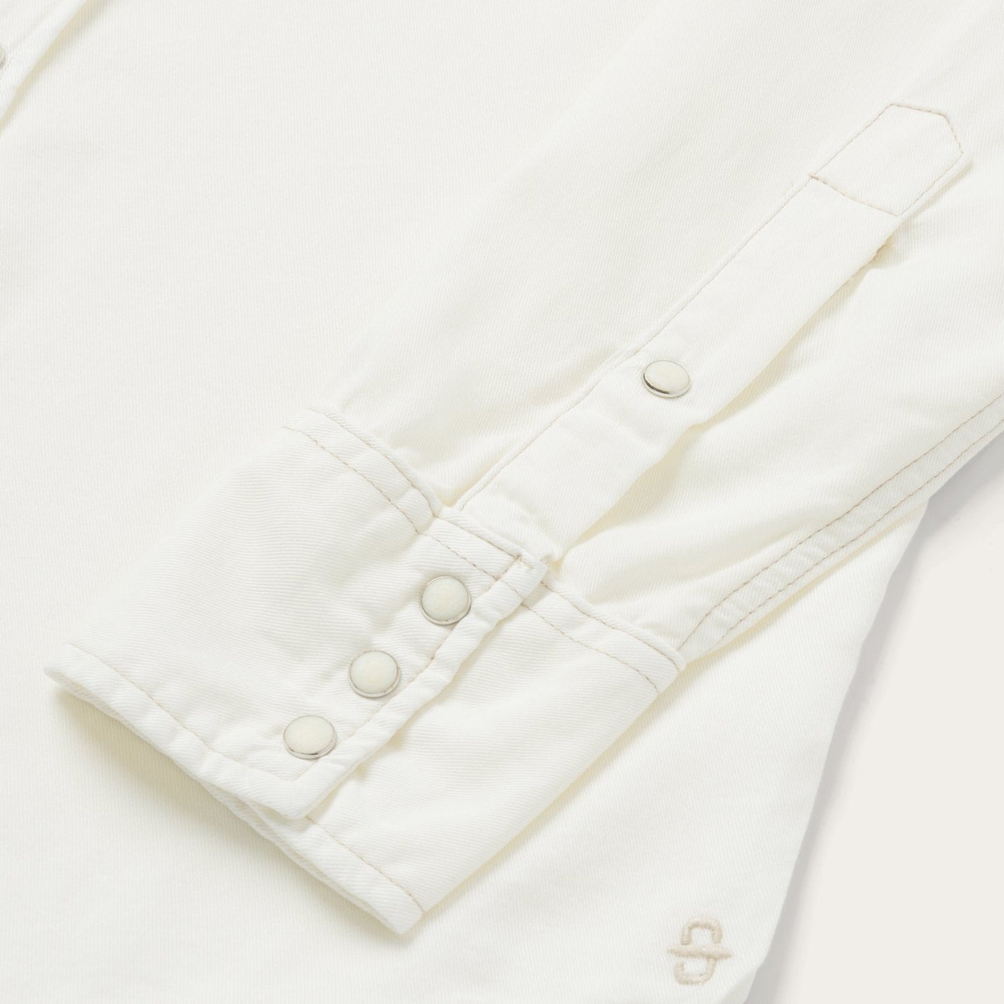 Cream Twill Shirt Men