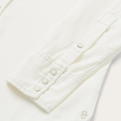 Cream Twill Shirt Men