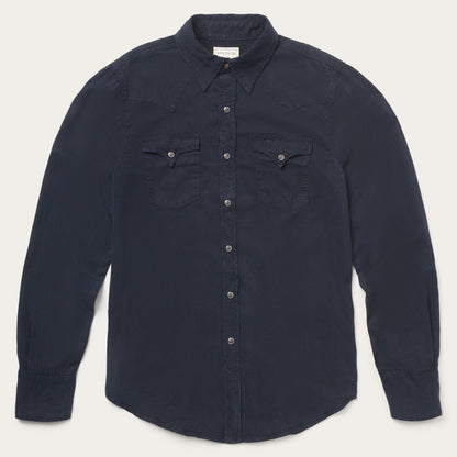 Navy Twill Shirt Men