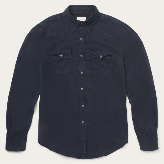 Navy Twill Shirt Men