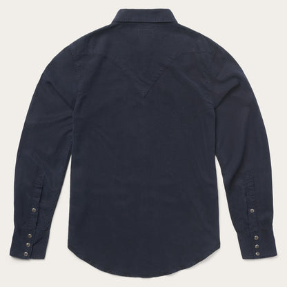 Navy Twill Shirt Men