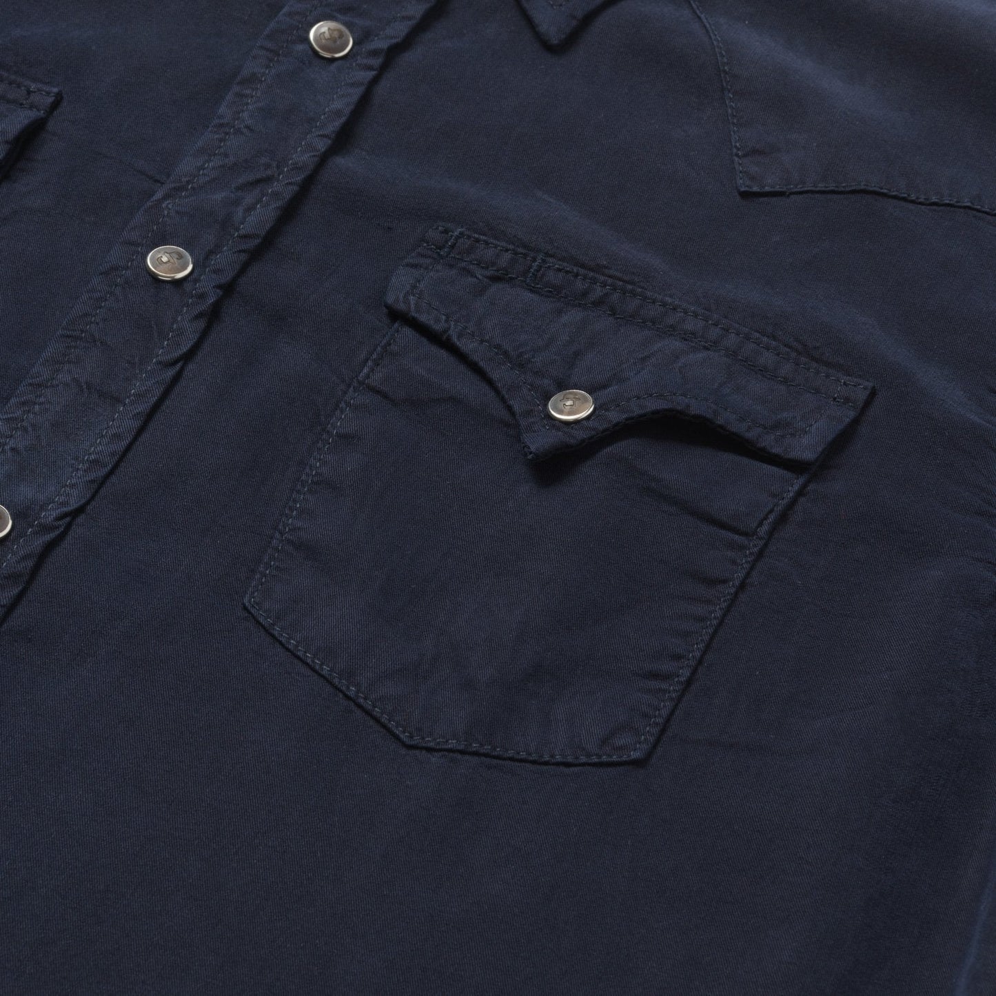 Navy Twill Shirt Men