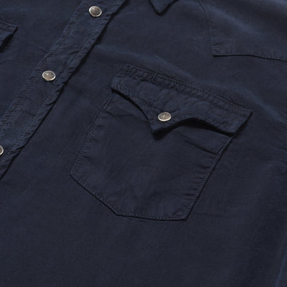 Navy Twill Shirt Men