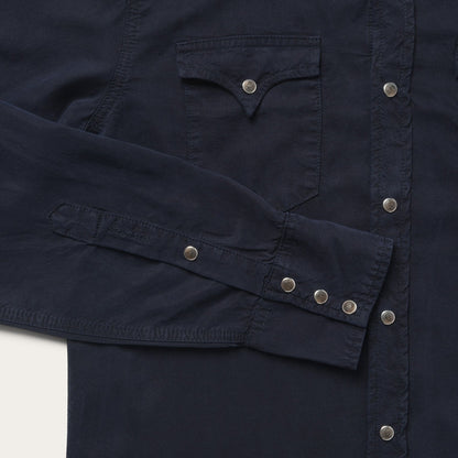 Navy Twill Shirt Men