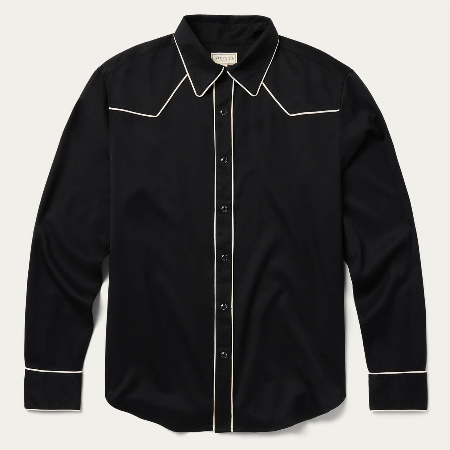 Vintage Piped Western Shirt Men