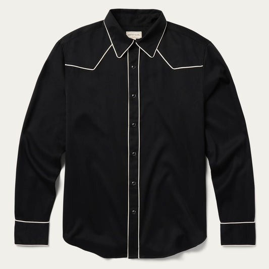 Vintage Piped Western Shirt Men