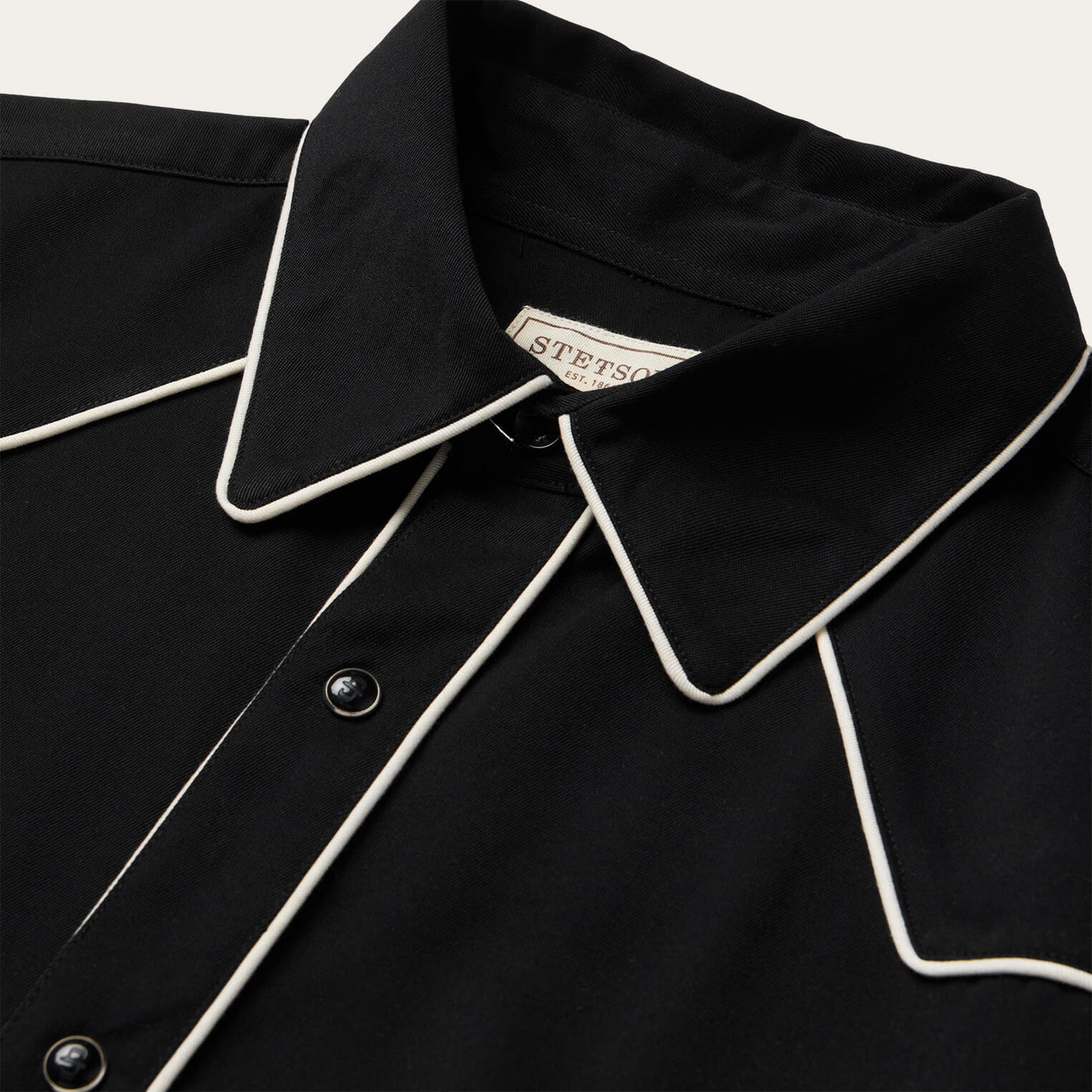 Vintage Piped Western Shirt Men