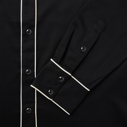 Vintage Piped Western Shirt Men