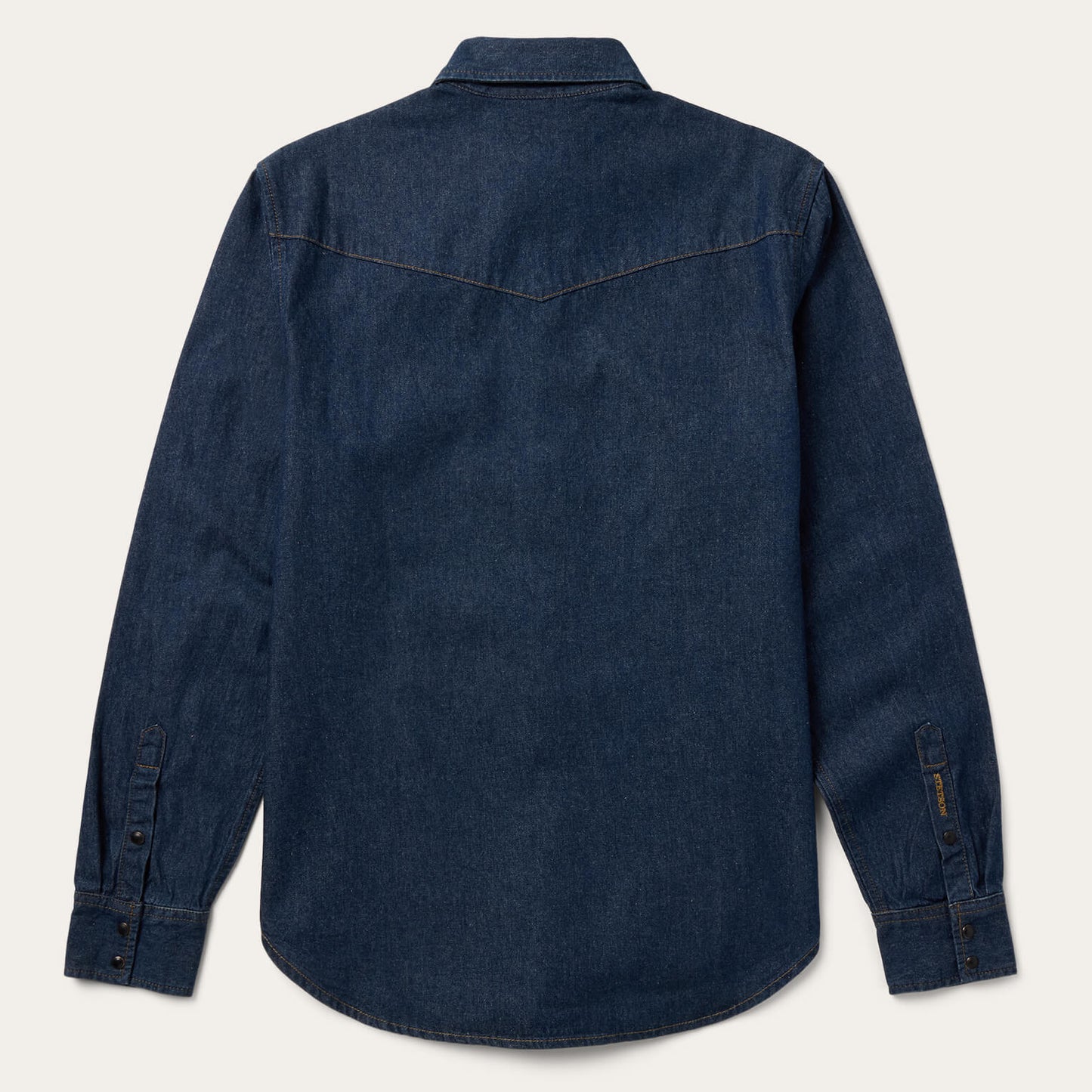 Boot Stitch Raw Denim Shirt Men