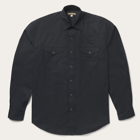 Classic Western Shirt in Black Men