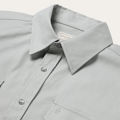 Brushed Twill Western Shirt Men