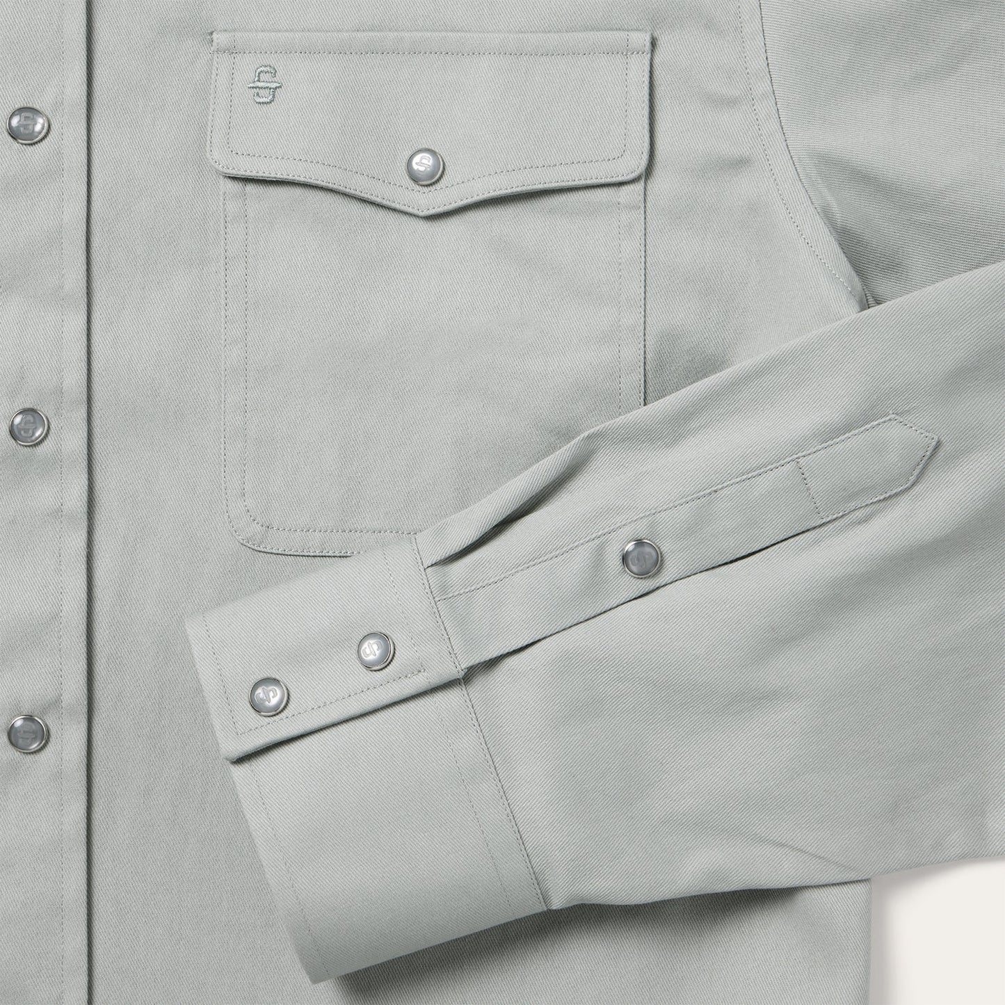 Brushed Twill Western Shirt Men