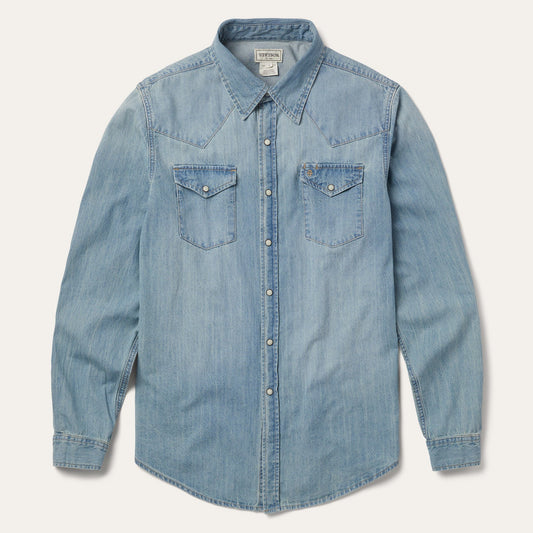 LongSleeved Denim Shirt Men