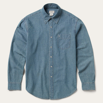 Chambray Denim Shirt Men