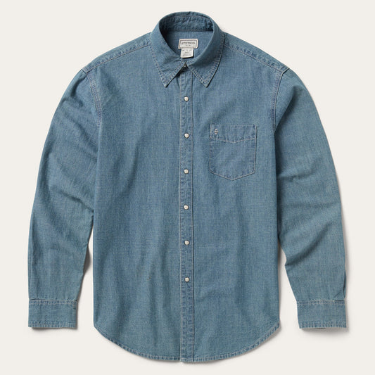 Chambray Denim Shirt Men