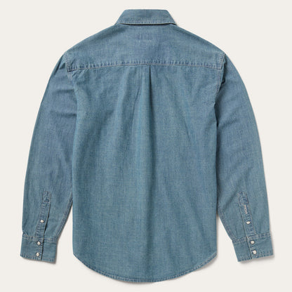 Chambray Denim Shirt Men
