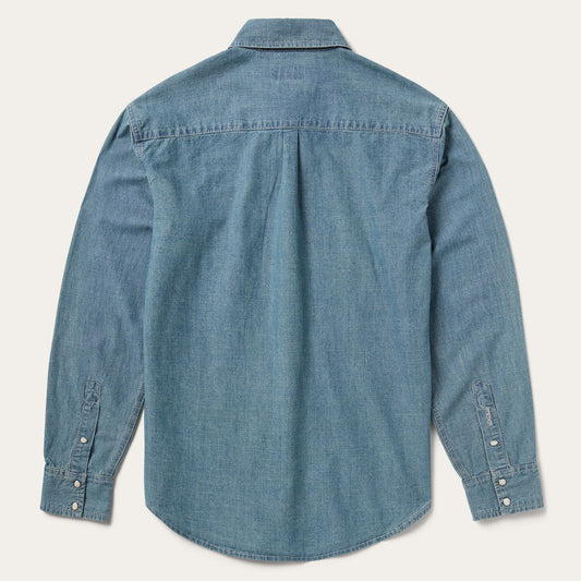 Chambray Denim Shirt Men