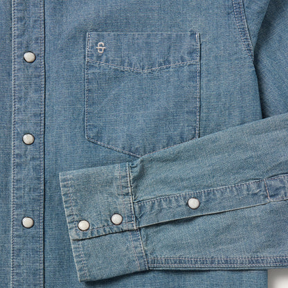 Chambray Denim Shirt Men