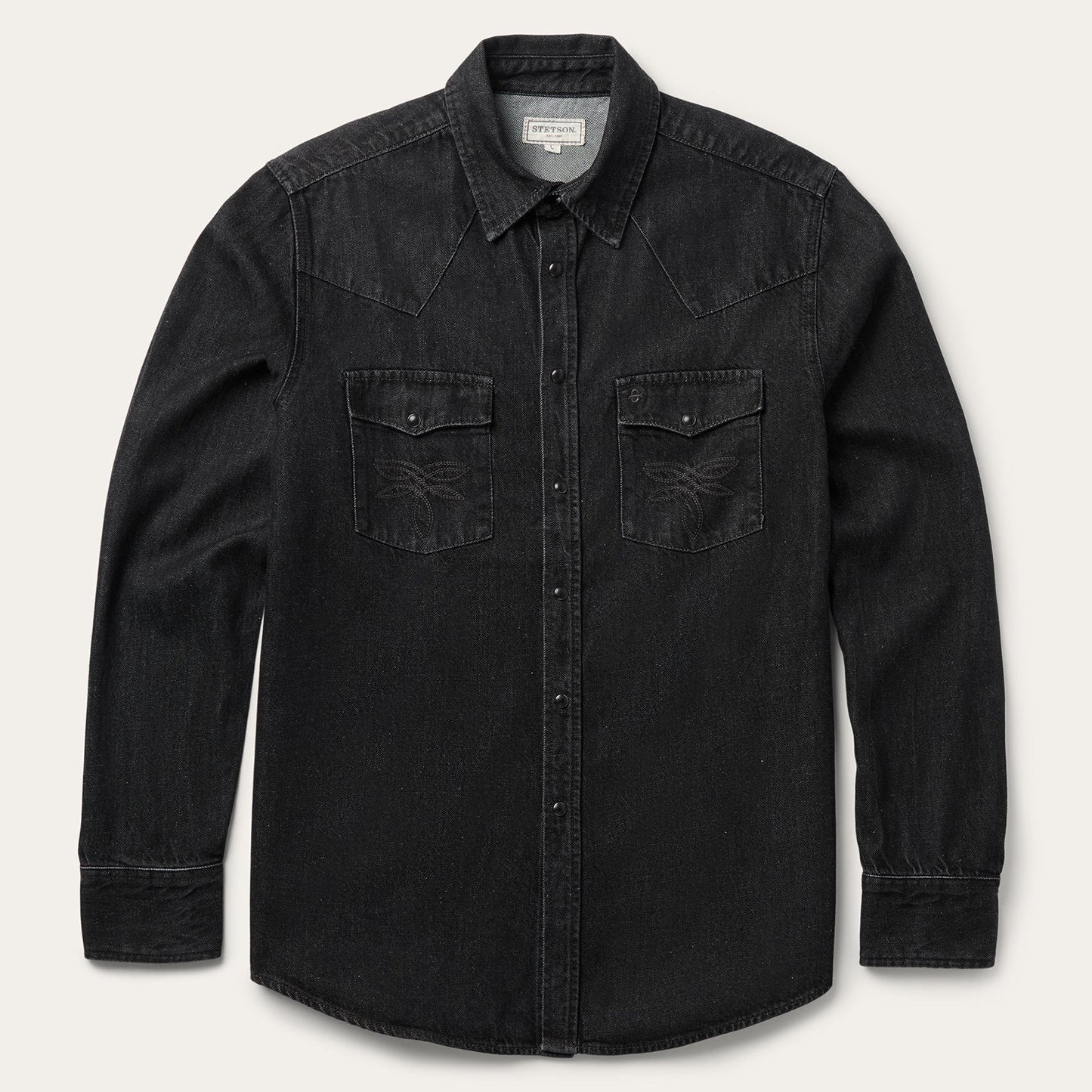 Boot Stitch Denim Shirt Men