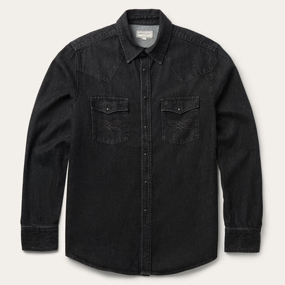 Boot Stitch Denim Shirt Men