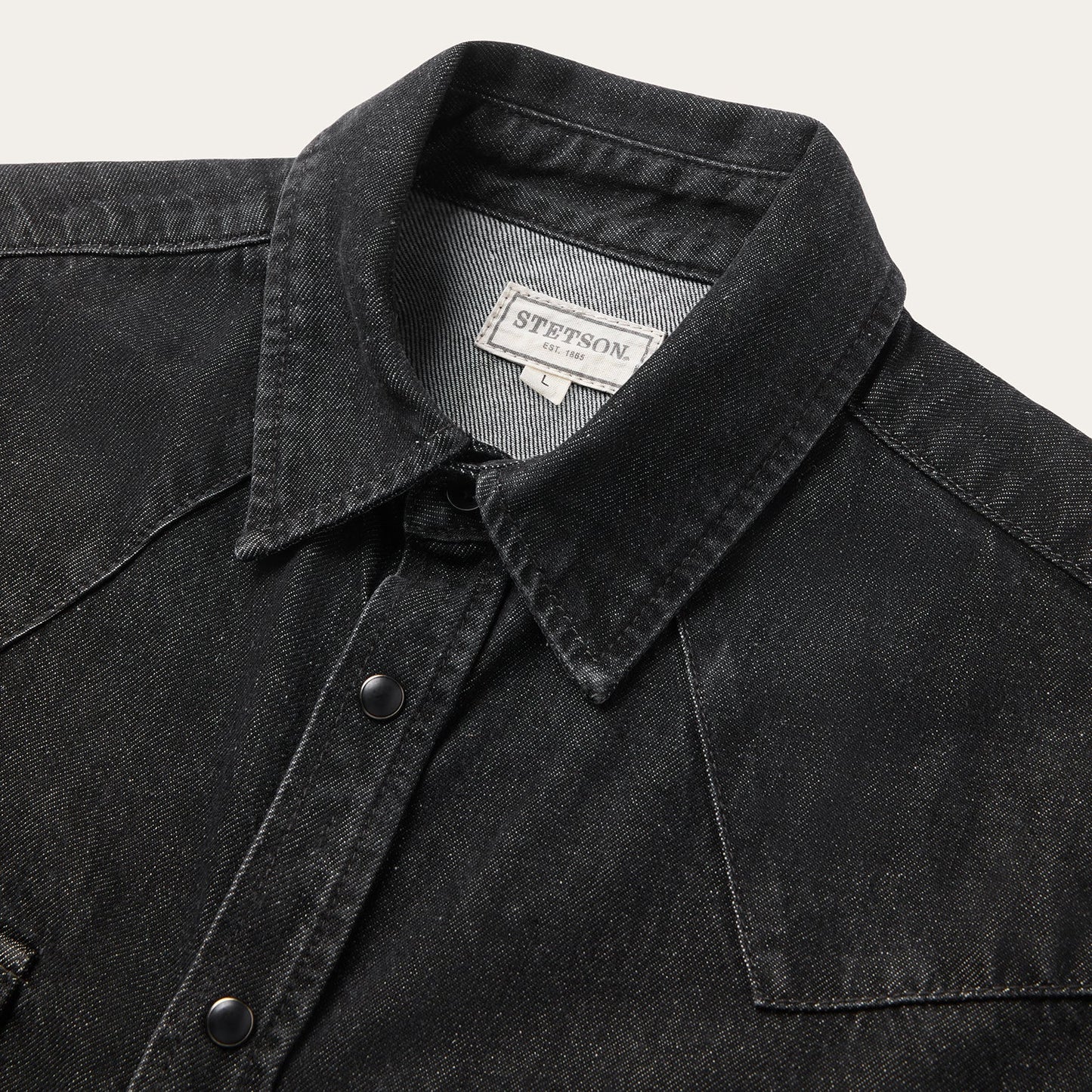 Boot Stitch Denim Shirt Men