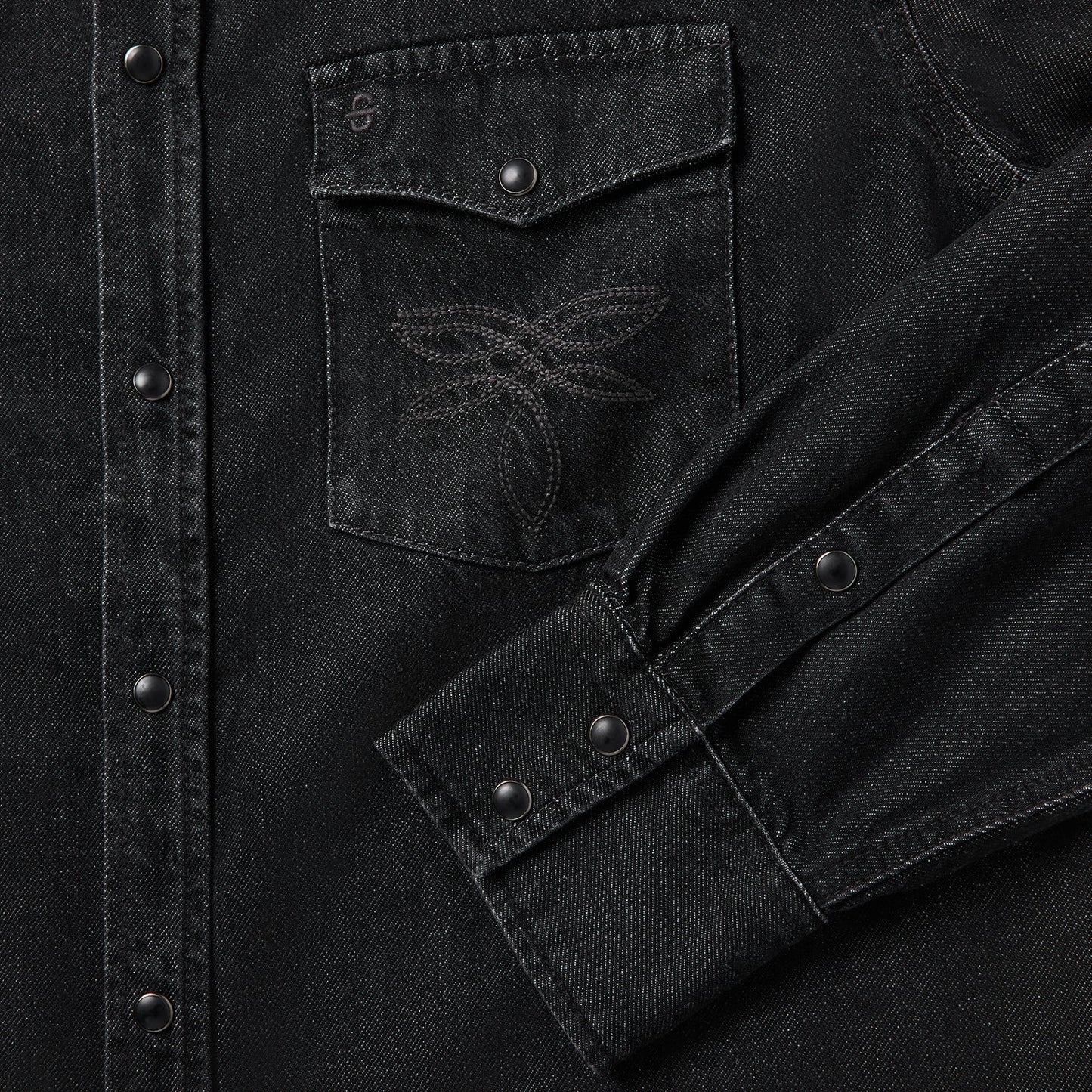 Boot Stitch Denim Shirt Men
