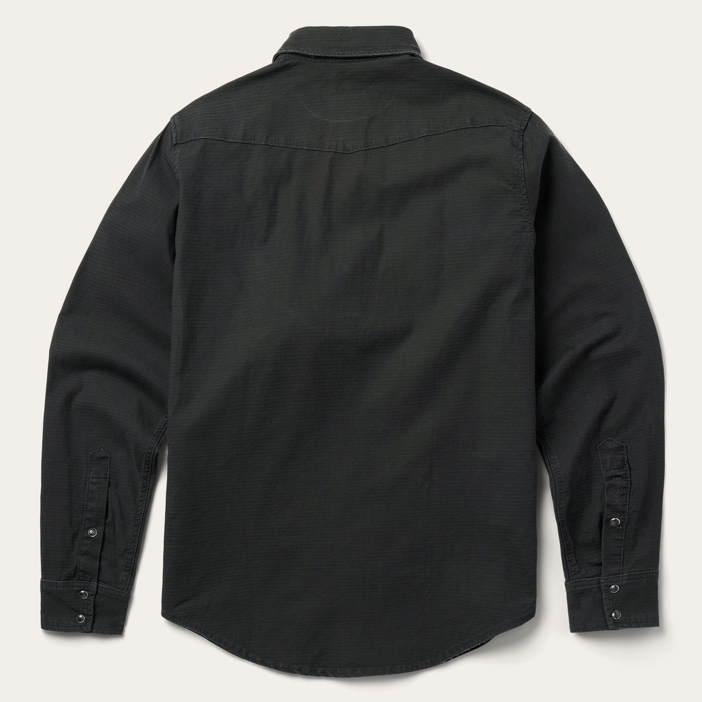 Charcoal Corded Denim Shirt Men