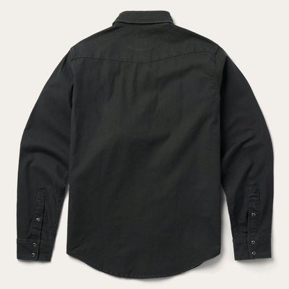 Charcoal Corded Denim Shirt Men