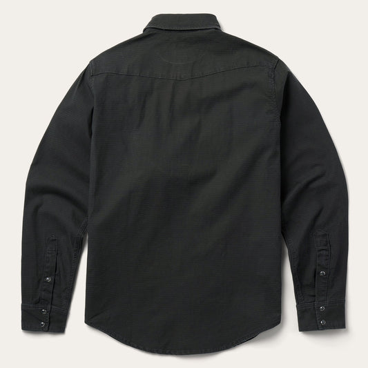 Charcoal Corded Denim Shirt Men