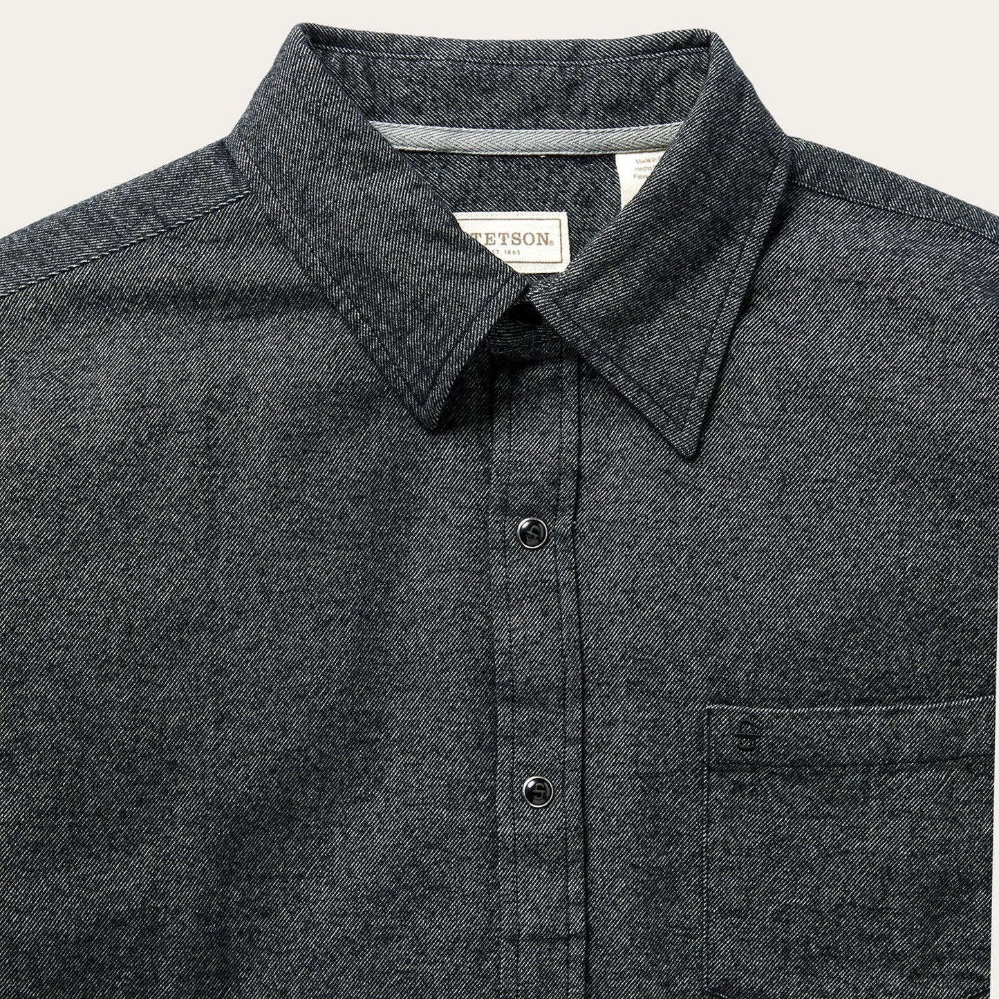 Brushed Twill Western Shirt Men