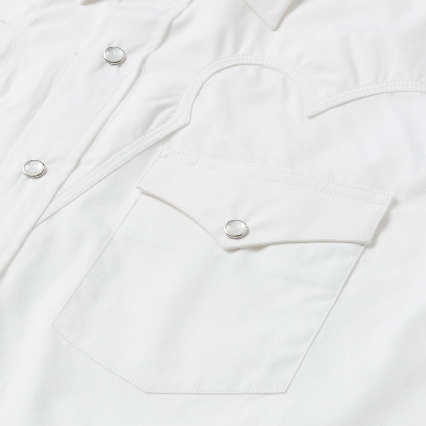 Classic Solid Snap Poplin Shirt In Optic White Men