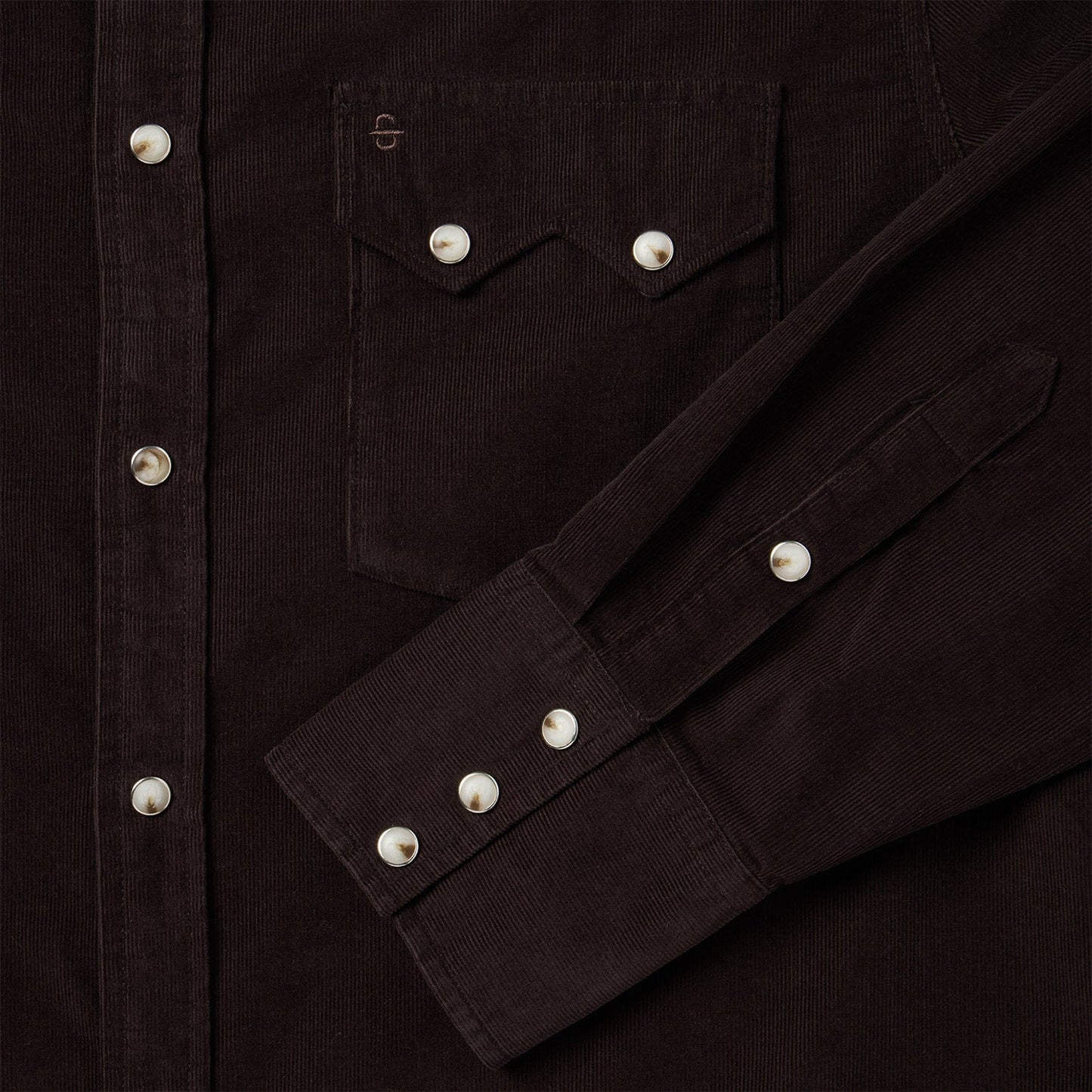 Corduroy Western Shirt Men