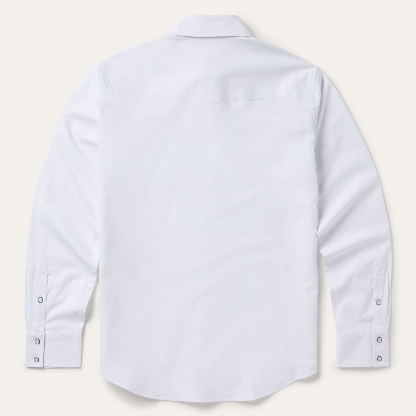 White Oxford Western Shirt Men
