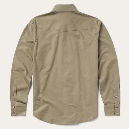 Olive Oxford Western Shirt Men
